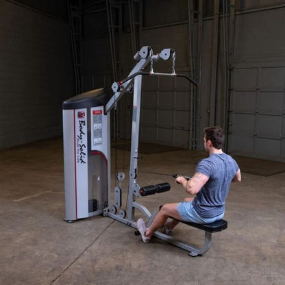 Body-Solid Pro Clubline Series II Lat Pull/Seated Row in Silver