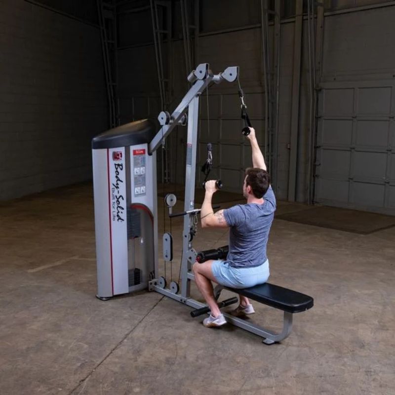Body-Solid Pro Clubline Series II Lat Pull/Seated Row in Silver