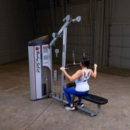 Body-Solid Pro Clubline Series II Lat Pull/Seated Row in Silver