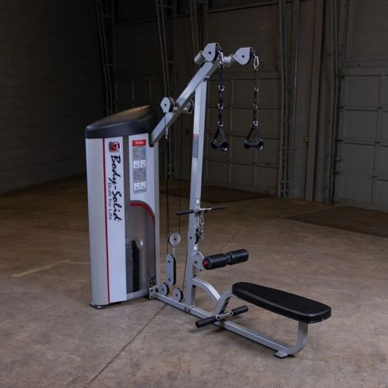 Body-Solid Pro Clubline Series II Lat Pull/Seated Row in Silver