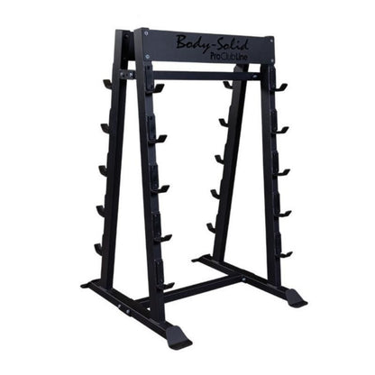 Body-Solid Pro Clubline Fixed Weight Barbell Rack in Black