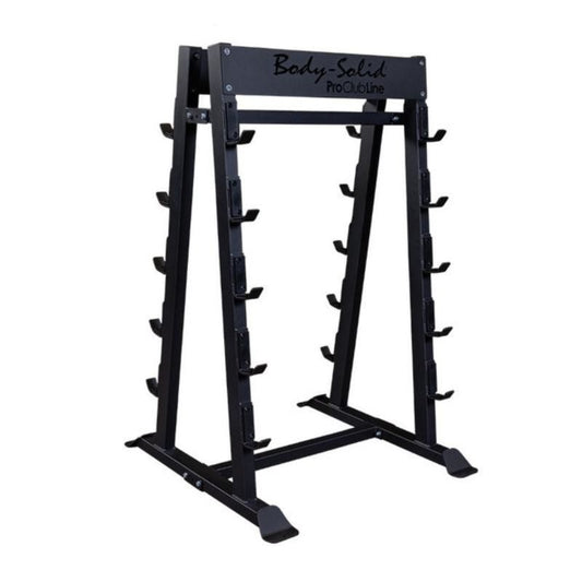 Body-Solid Pro Clubline Fixed Weight Barbell Rack in Black