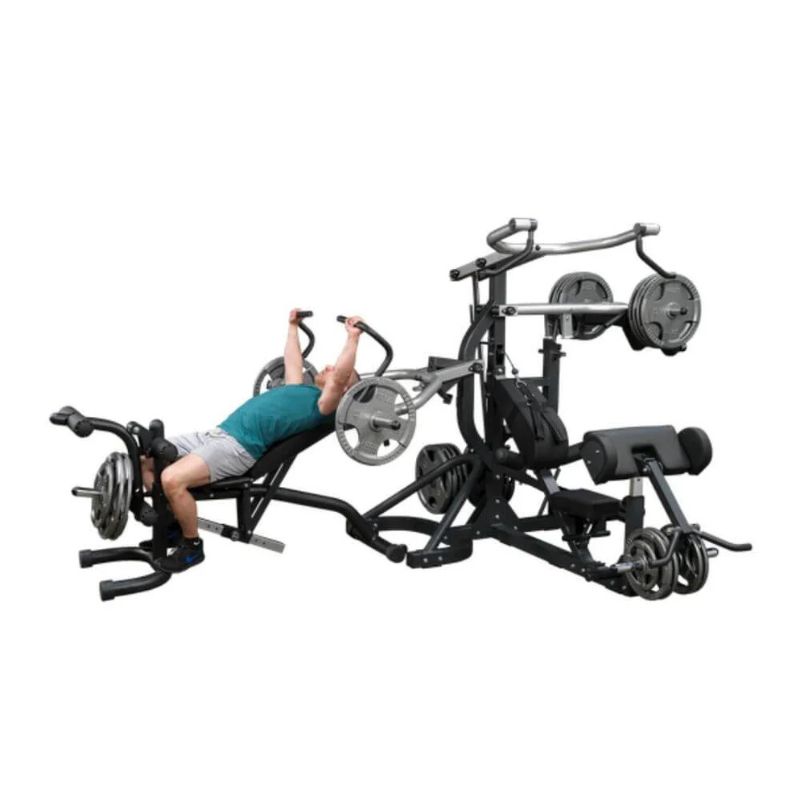 Body-Solid Free Weight Leverage Gym in Black