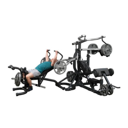 Body-Solid Free Weight Leverage Gym in Black