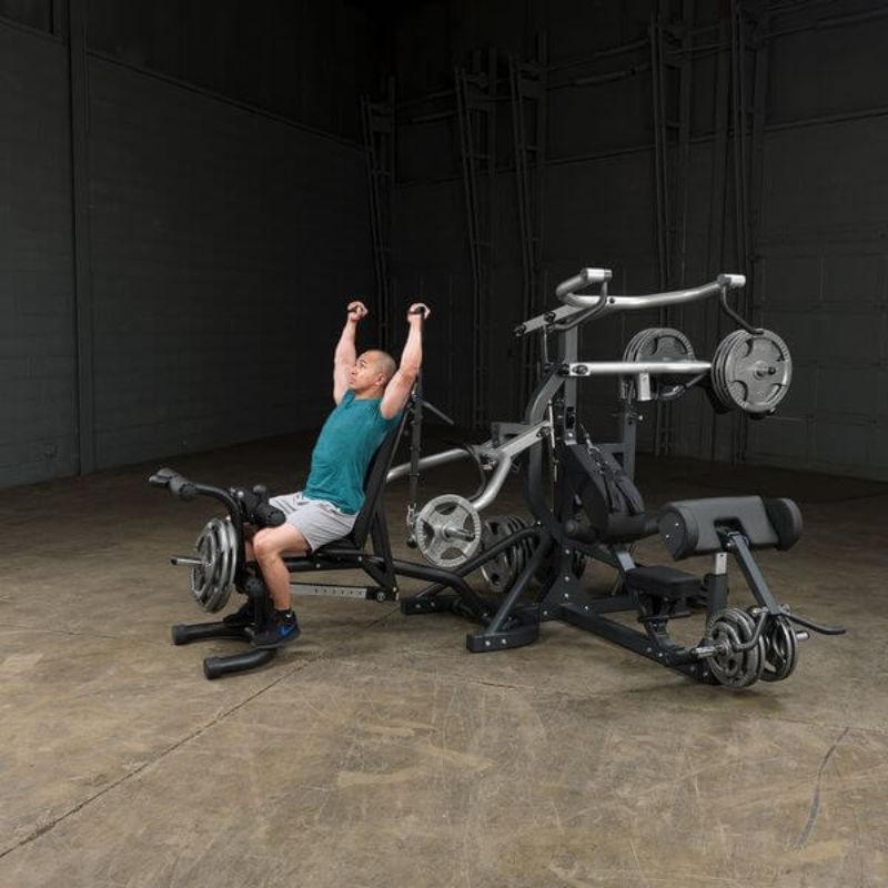 Body-Solid Free Weight Leverage Gym in Black