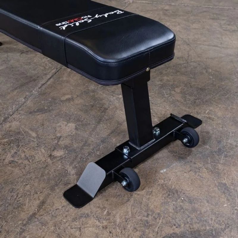Body-Solid Pro Clubline Flat Bench in Black