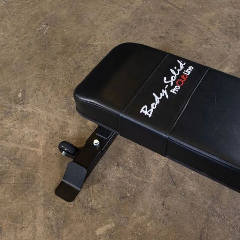Body-Solid Pro Clubline Flat Bench in Black