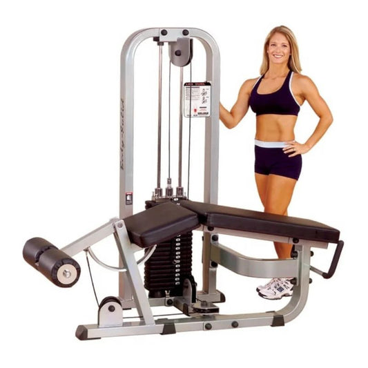 Body-Solid Pro Clubline Leg Curl Machine in Silver