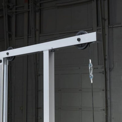 Body-Solid Powerline Lat Pull & Low Row Machine in Silver