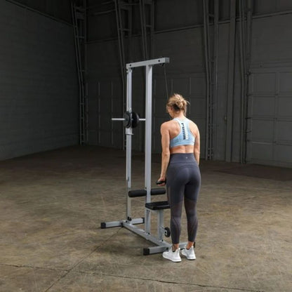 Body-Solid Powerline Lat Pull & Low Row Machine in Silver
