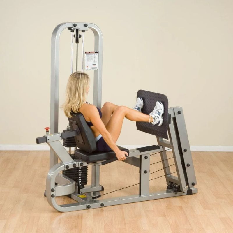 Body-Solid Pro Clubline Leg Press in Silver