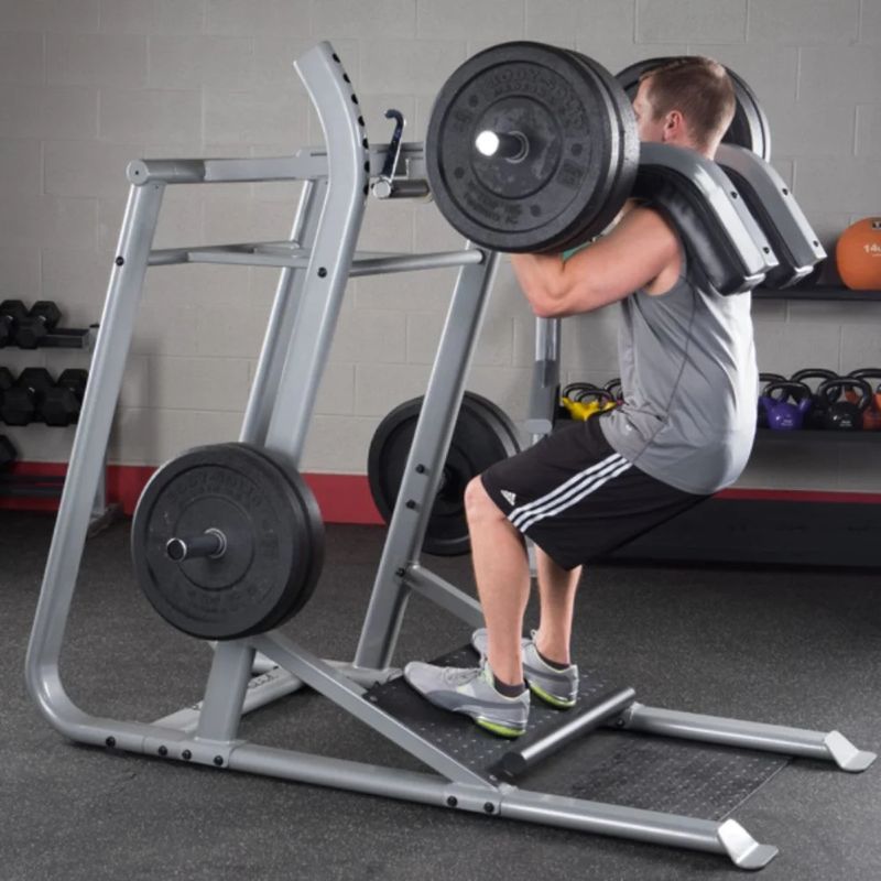 Body-Solid Pro Clubline Leverage Squat in Silver