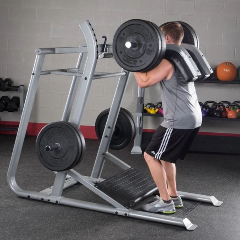 Body-Solid Pro Clubline Leverage Squat in Silver