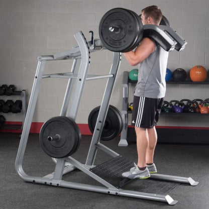 Body-Solid Pro Clubline Leverage Squat in Silver