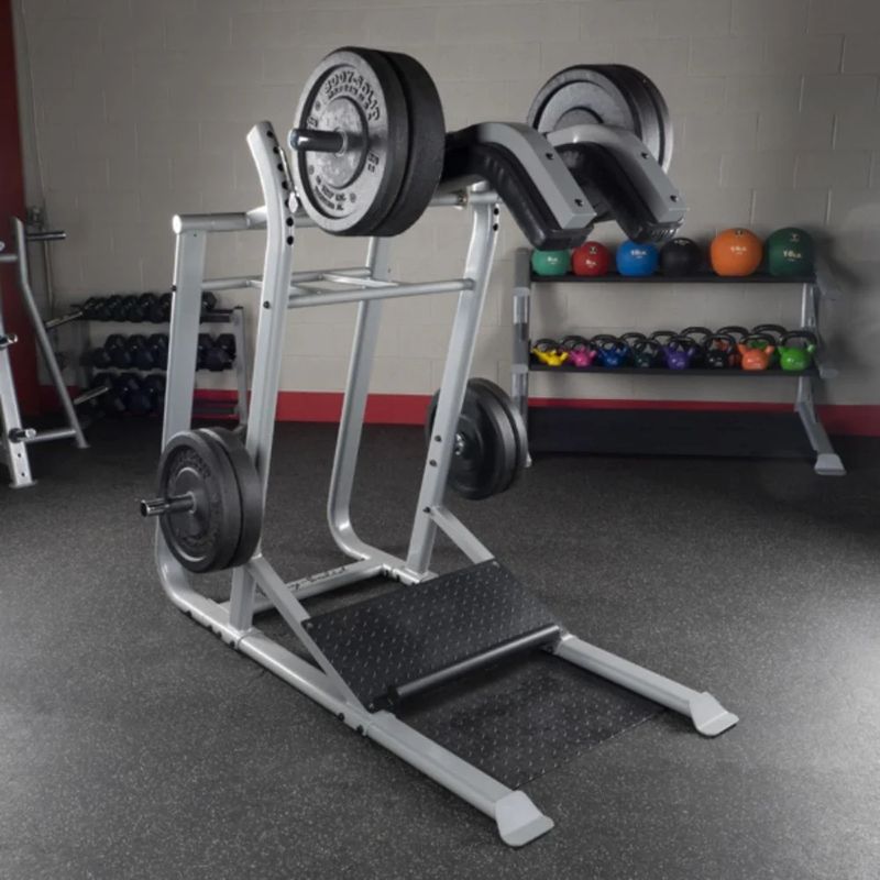 Body-Solid Pro Clubline Leverage Squat in Silver