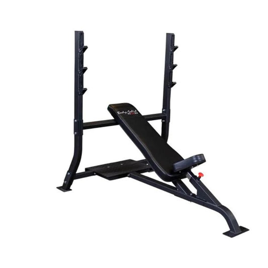 Body-Solid Pro Clubline Olympic Incline Bench in Black