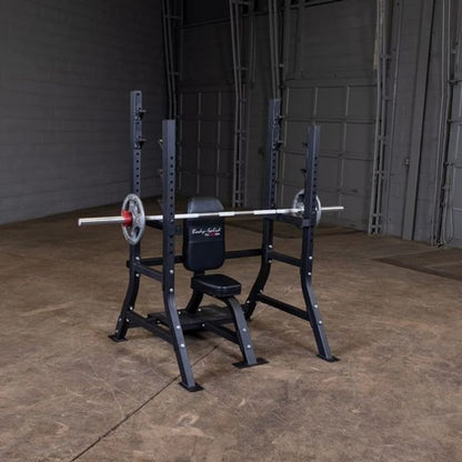 Body-Solid Pro Clubline Olympic Shoulder Press Bench in Black
