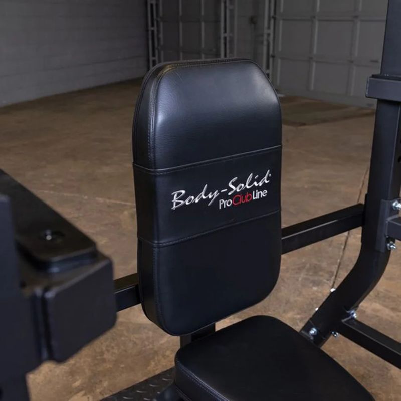 Body-Solid Pro Clubline Olympic Shoulder Press Bench in Black