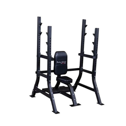 Body-Solid Pro Clubline Olympic Shoulder Press Bench in Black
