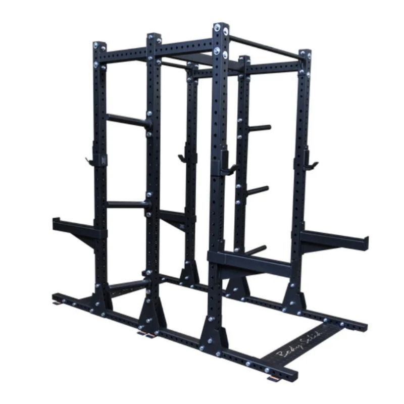 Body-Solid Pro Clubline Double Half Rack in Black