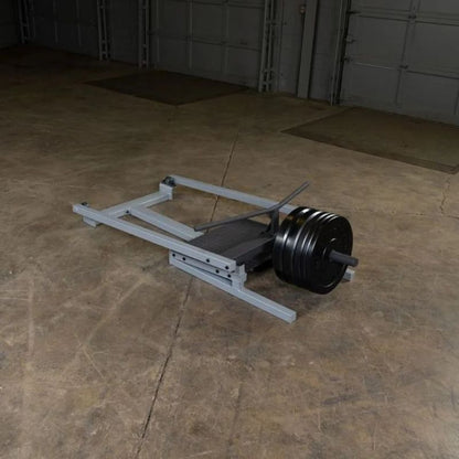 Body-Solid Pro Clubline T-Bar Row Machine in Silver
