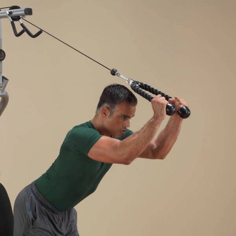 Body-Solid Tools Triceps Rope Attachment in Black