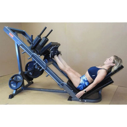 TDS Fitness Leg Press/Hip Sled Hack Squat Machine in Silver