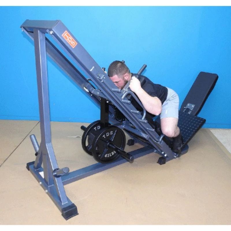TDS Fitness Leg Press/Hip Sled Hack Squat Machine in Silver
