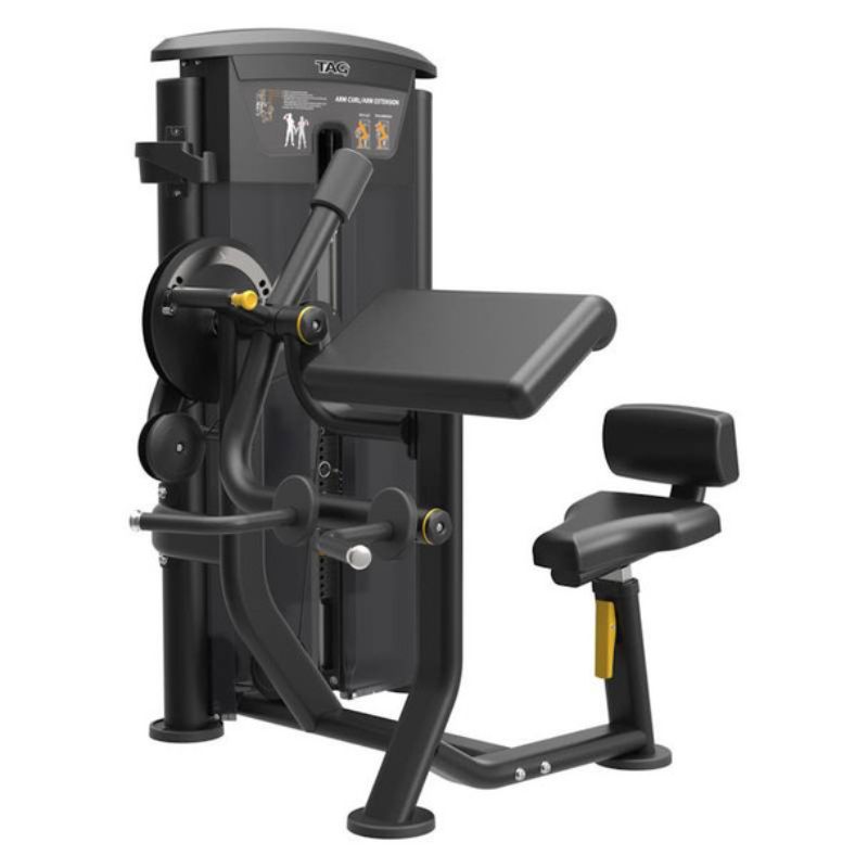 TAG Fitness Elite Bicep/Tricep Dual Select in Black