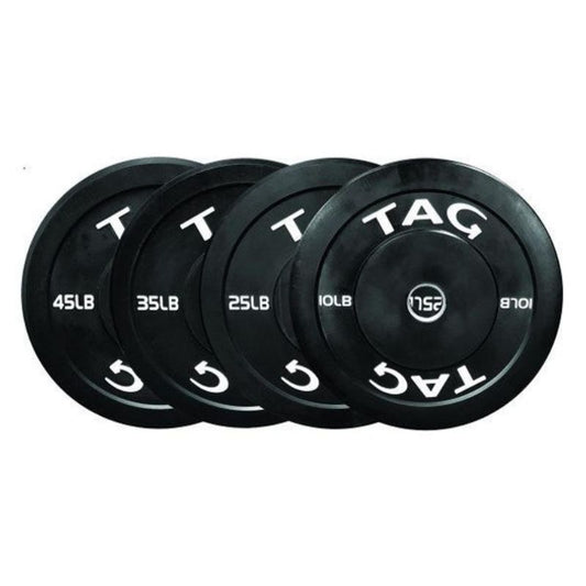 TAG Fitness Rubber Bumper PlatesFree Shipping on ALL Orders Price Match Guaranteed