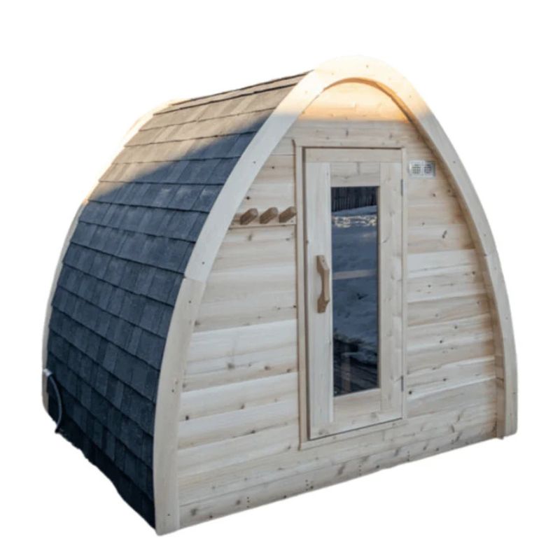 Dundalk Leisurecraft Eastern White Cedar MiniPOD Outdoor Sauna