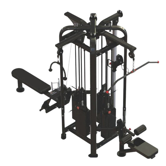 Body-Solid Pro Clubline 4-Stack Jungle Gym in Black