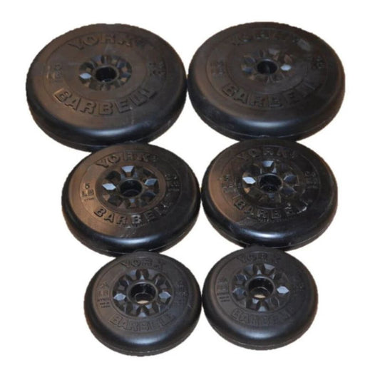 York Barbell 40 lb Aerobic Weight Set in Black
