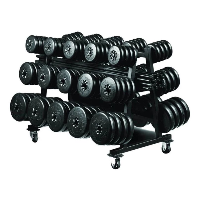 York Barbell Aerobic Weight Set Club Pack in Black