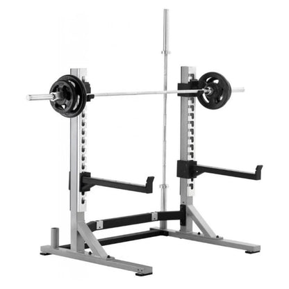 York Barbell STS Collegiate Squat Rack in Silver