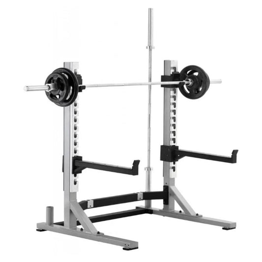 York Barbell STS Collegiate Squat Rack in Silver