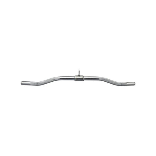 York Barbell E-28" Solid Steel Revolving Curl Bar in Chrome