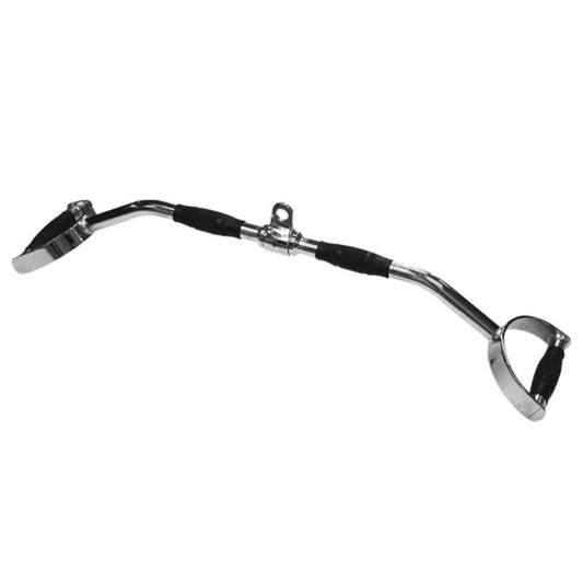 Body-Solid Tools Rubber Grip Lat Pulldown Bar in Chrome
