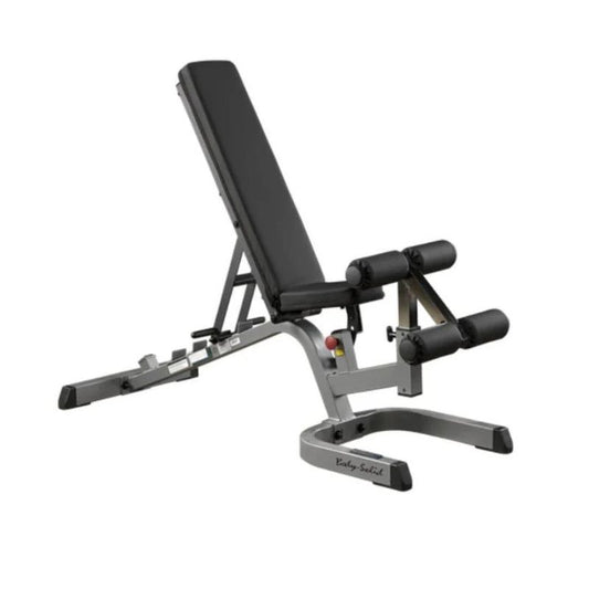 Body-Solid Flat Incline Decline Bench in Silver