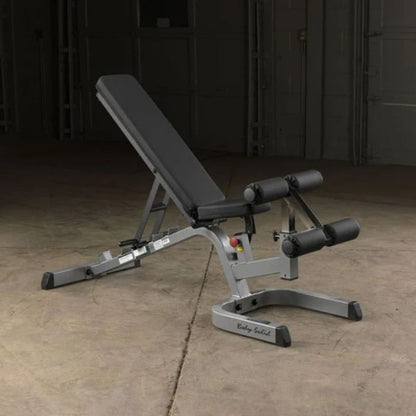 Body-Solid Flat Incline Decline Bench in Silver
