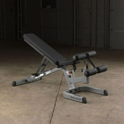 Body-Solid Flat Incline Decline Bench in Silver
