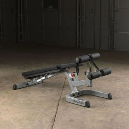 Body-Solid Flat Incline Decline Bench in Silver