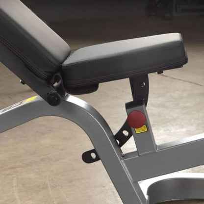 Body-Solid Flat Incline Decline Bench in Silver