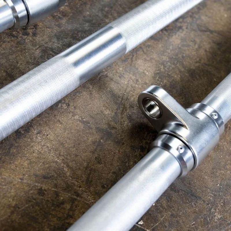 Body-Solid Tools Aluminum Revolving Straight Bar in Chrome