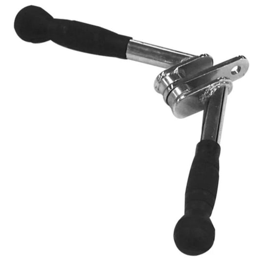 Body-Solid Tools Rubber Grip Chrome V-Bar