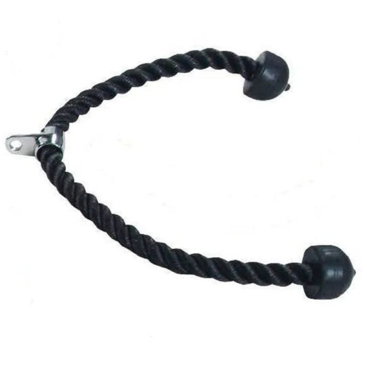 York Barbell Triceps Press-Down Rope in Black