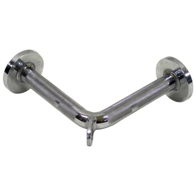 York Barbell 10" Tricep Press Down Chrome Bar