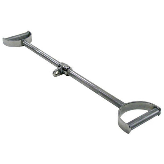 York Barbell 34" Double Handle Lat Bar in Chrome