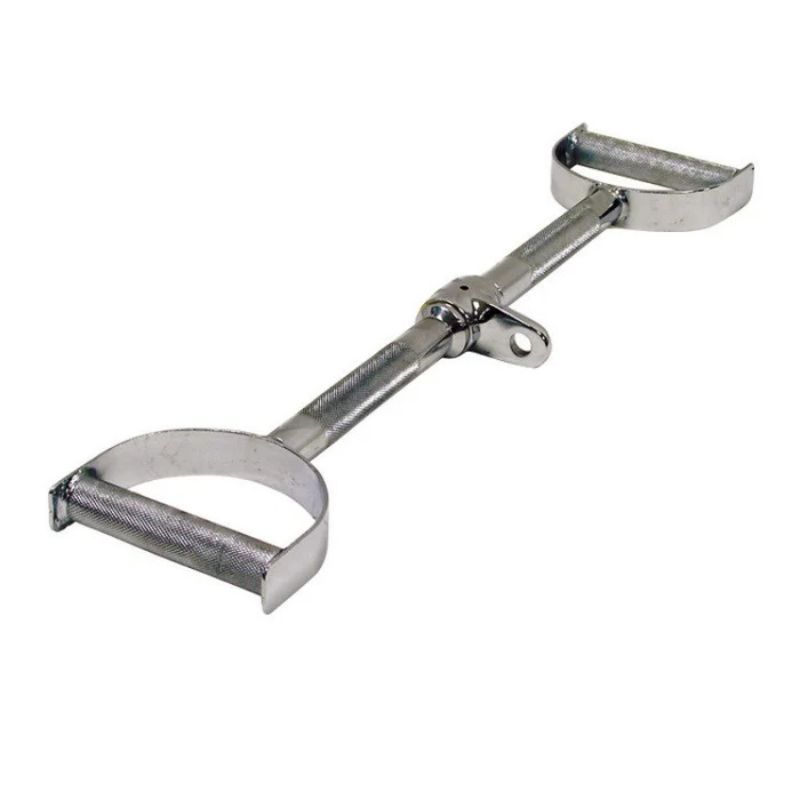 York Barbell 24" Double Handle Chrome Lat Bar